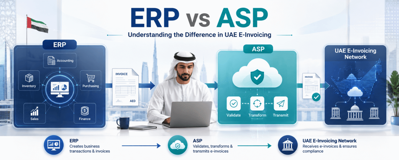 ERP vs ASP-Understanding the Difference in UAE E-Invoicing